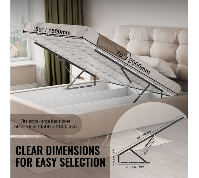 Stacionarus lovos pakėliklis 150x200 cm2