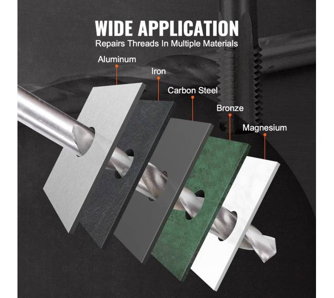 Helicoilo sriegio taisymo rinkinys 338 dalių5