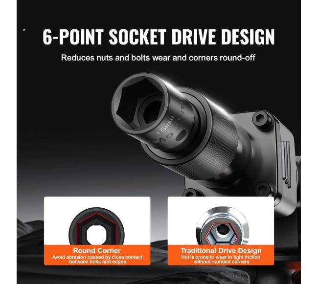 15 dalių smūginiai antgaliai 10-24 mm3