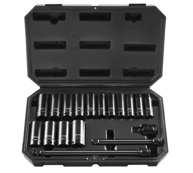 Įrankių komplektas: smūginiai antgaliai 18 vnt.10