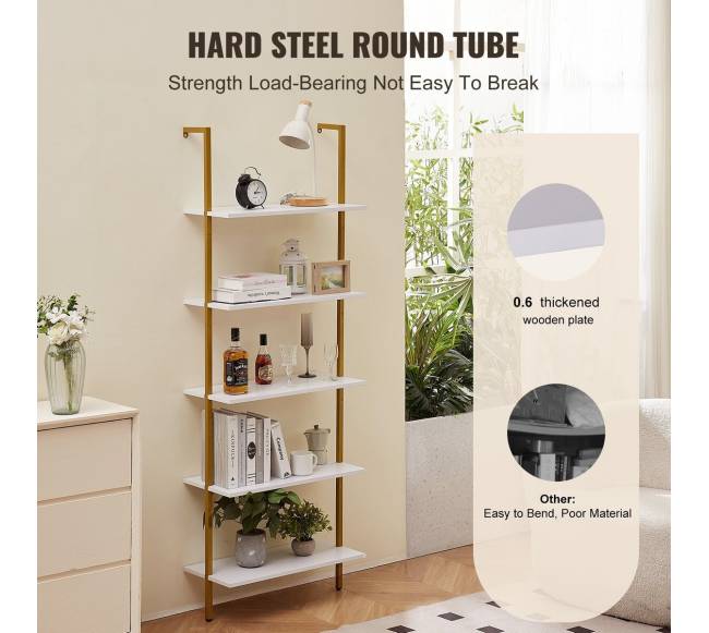 Pramoninė lentyna vamzdžių, 5 d., 60 cm, sieninė2