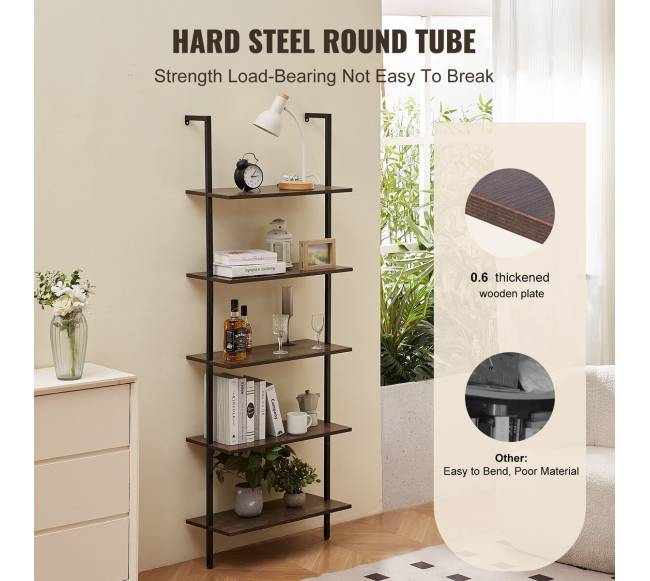 Pramoninė lentyna su 5 pakopomis 61cm montuojama ant sienos2