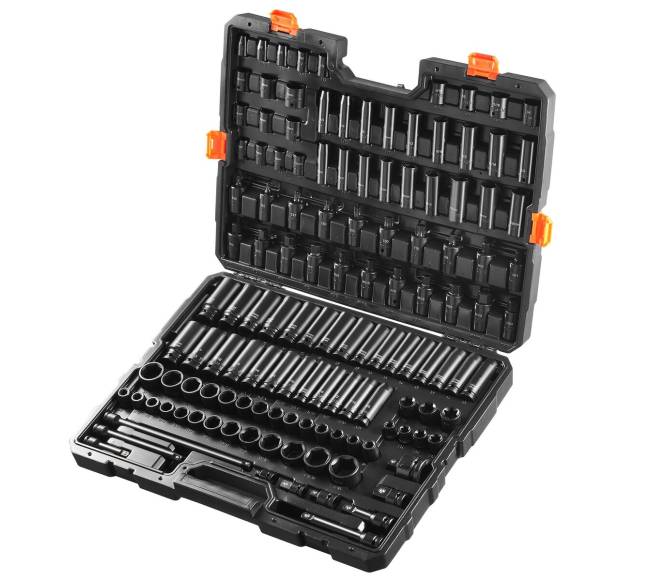 Smūginiai veržliarakčiai 130 vnt. 38" ir 12"8