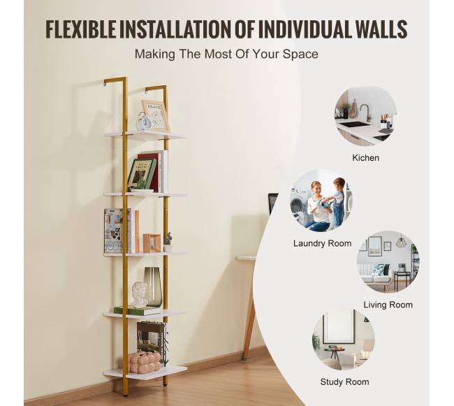 Pramoninė lentyna penkių aukštų 40x30cm3