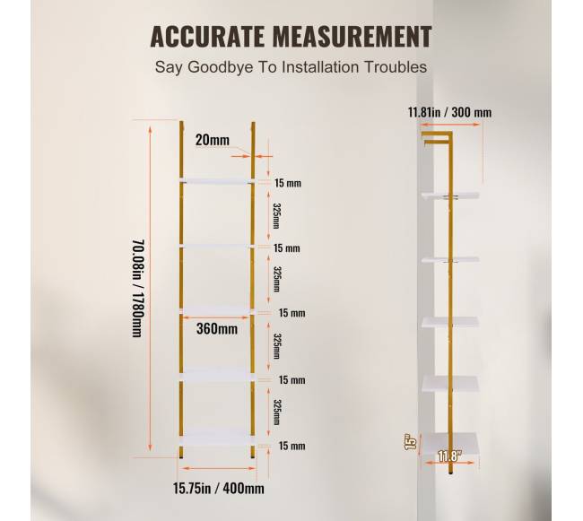 Pramoninė lentyna penkių aukštų 40x30cm5