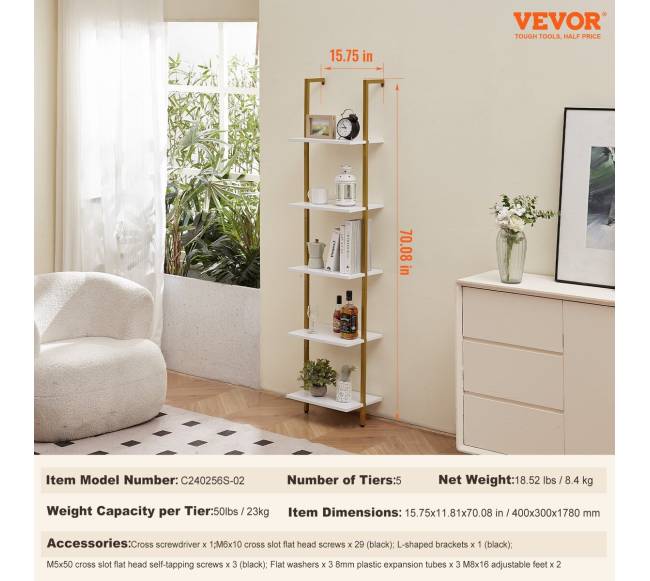 Pramoninė lentyna penkių aukštų 40x30cm6