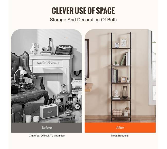 Pramoninė kvadratinė lentyna 5 aukštų sieninė4