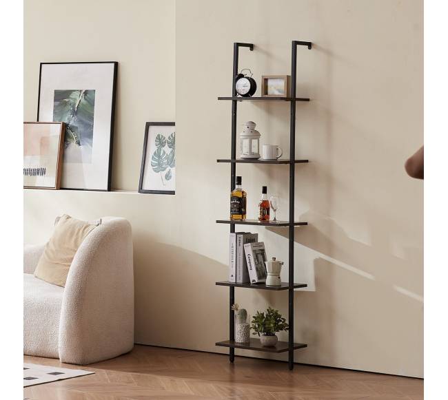 Pramoninė kvadratinė lentyna 5 aukštų sieninė7