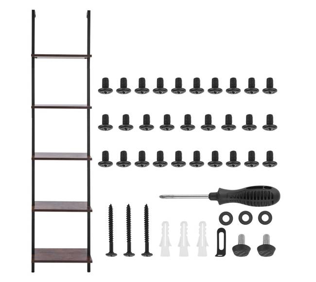 Pramoninė kvadratinė lentyna 5 aukštų sieninė8