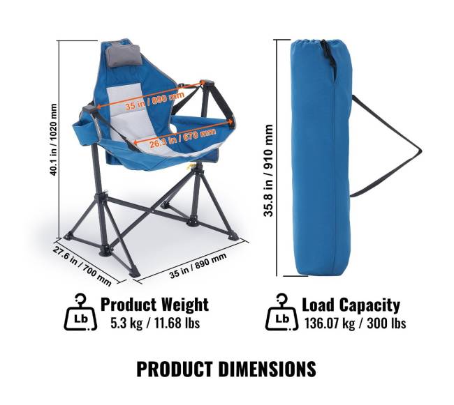 Lauko kėdė hamakas, laikomumas 136 kg3