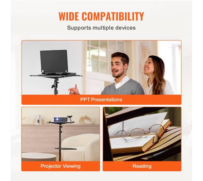 Projektoriaus ir nešiojamojo stovo trikojis su ratukais5