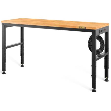 Reguliuojamo aukščio darbo stalas 122 x 50 cm su elektros lizdu0