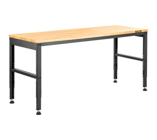 Reguliuojamo aukščio darbo stalas 122 x 50 cm su elektros lizdu10