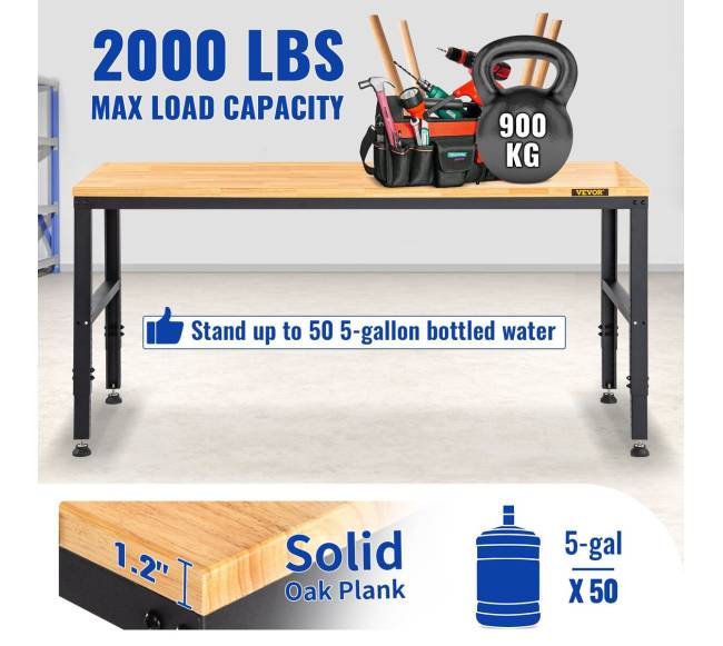 Reguliuojamo aukščio darbastalis su elektros lizdu4