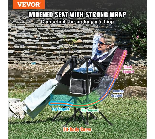 Stovyklavimo hamako kėdė, 136 kg talpa1