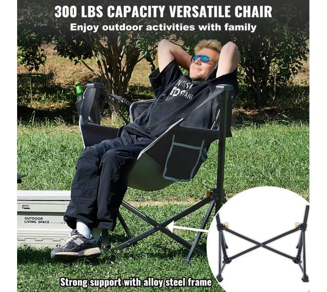 Stovyklavimo hamako kėdė, 136 kg talpa5