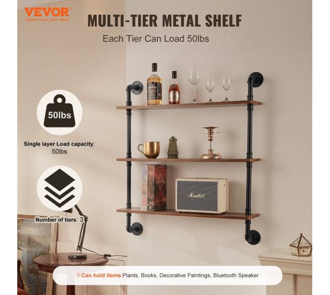 pramoninė lentyna su 3 lentynomis 813 x 20cm1