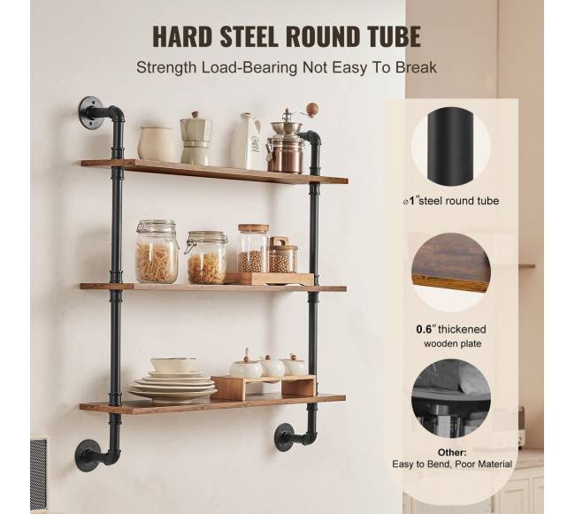 pramoninė lentyna su 3 lentynomis 813 x 20cm2