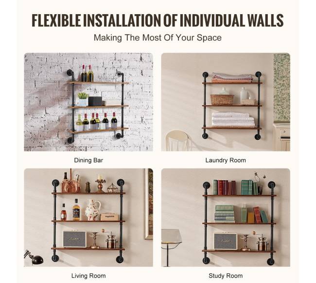 pramoninė lentyna su 3 lentynomis 813 x 20cm3