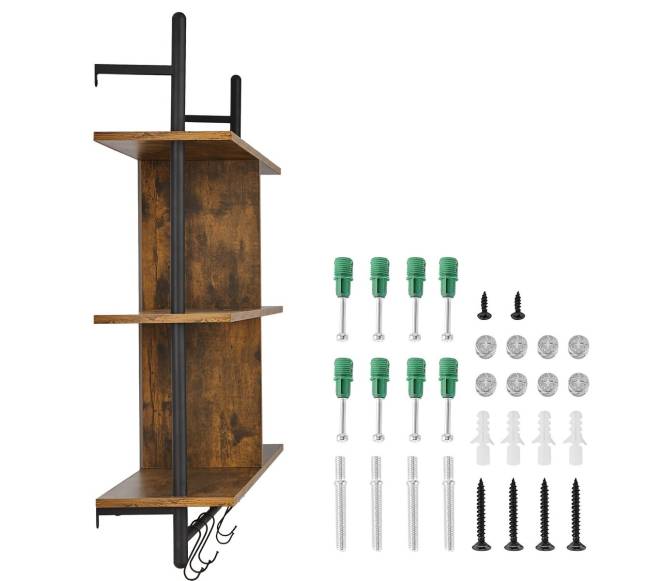 Trijų lygių sieninė industrinė lentyna8