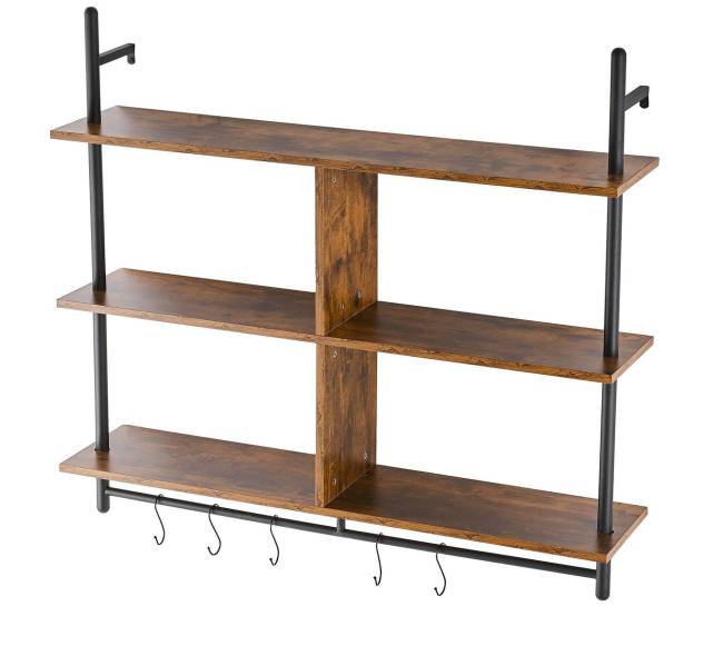 Trijų lygių sieninė industrinė lentyna10