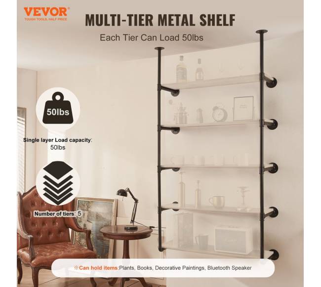 Pramoninė vamzdžių lentyna 5 aukštų 2 vnt1