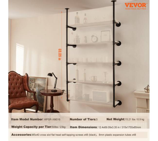 Pramoninė vamzdžių lentyna 5 aukštų 2 vnt6