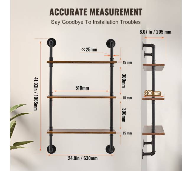 Pramoninė vamzdžių lentyna 3 lygių5