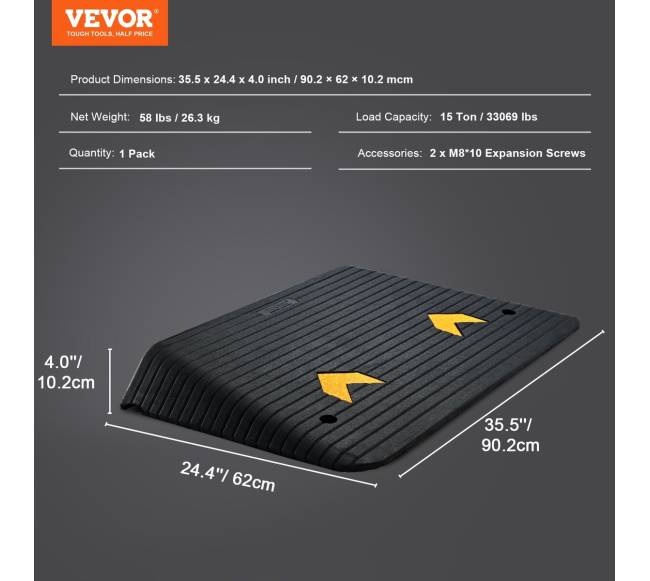 Guminė slenksčio rampa 10,2 cm aukštis6