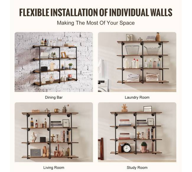 Pramoninės vamzdžių lentynos 4 pakopos 3vnt3