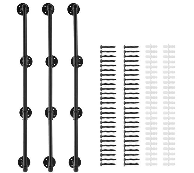 Pramoninės vamzdžių lentynos 4 pakopos 3vnt8