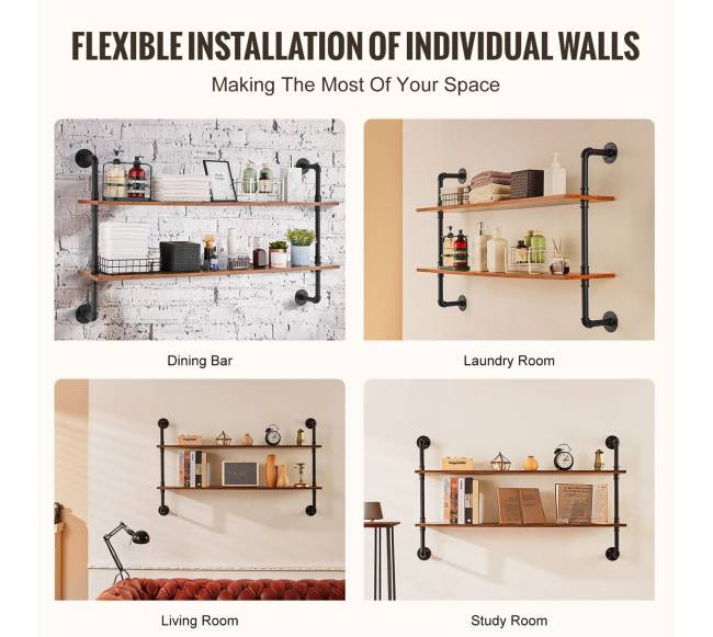 Pramoninė dviejų lygių lentyna virtuvei ir miegamajam3