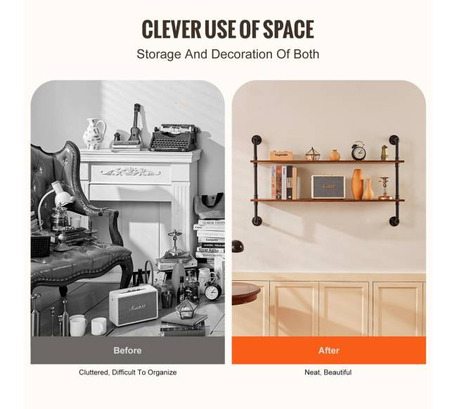 Pramoninė dviejų lygių lentyna virtuvei ir miegamajam4