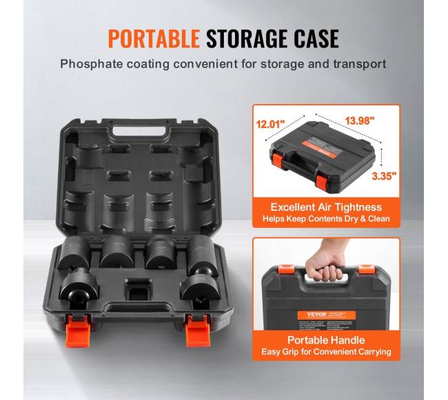 Ašinio veržliarakčio rinkinys, 6 dalys, 12 colio5