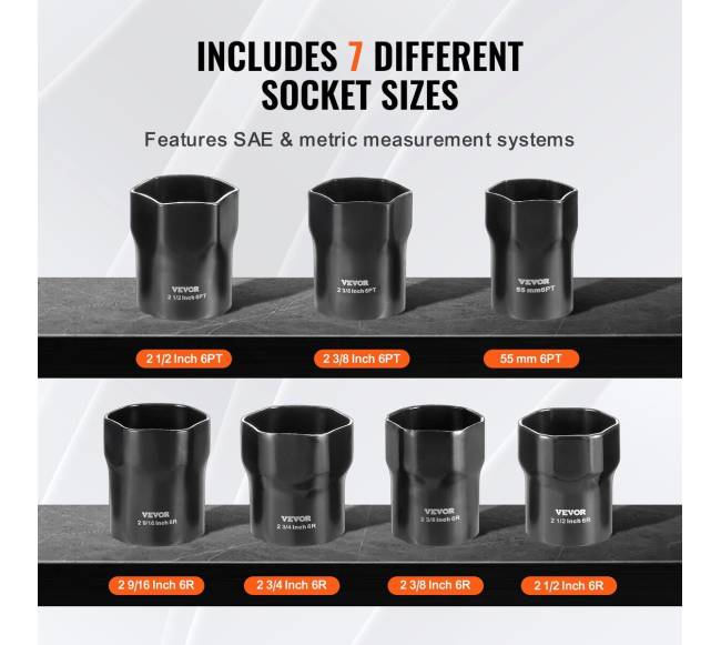 Ratų guolių veržlių raktų rinkinys 12"2