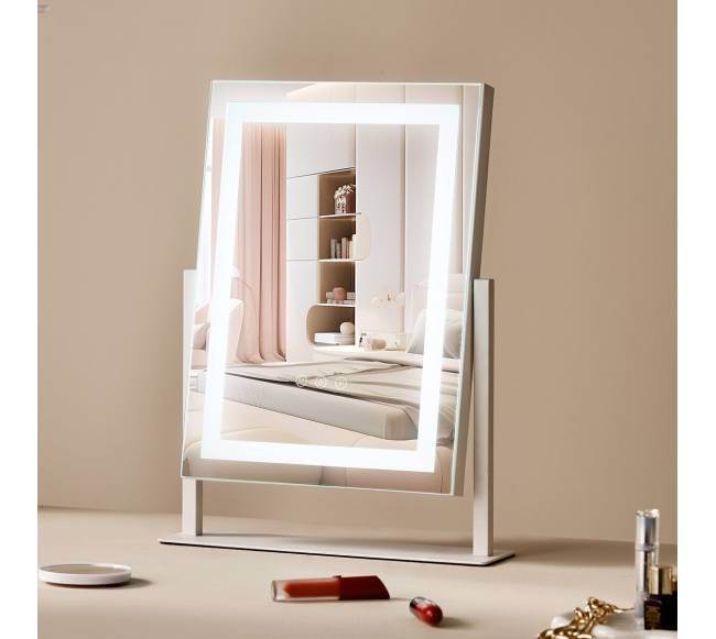 Apšviestas makiažo veidrodis su didinimu7