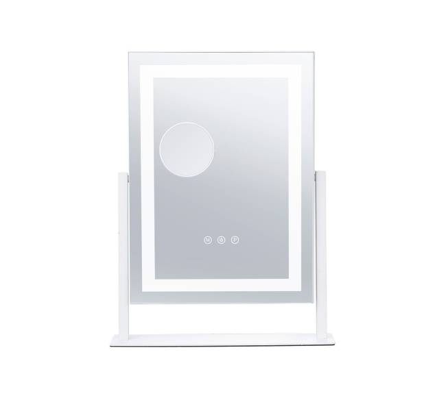 Apšviestas makiažo veidrodis su didinimu8
