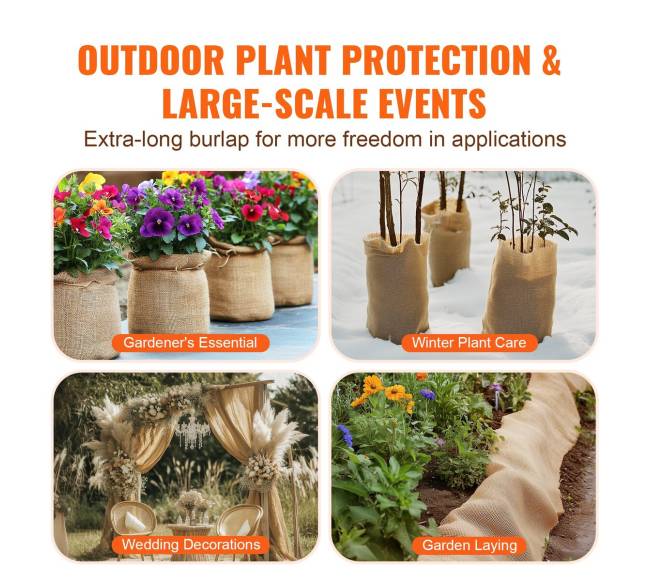 Džiuto audinio ritinys augalams ir amatams4