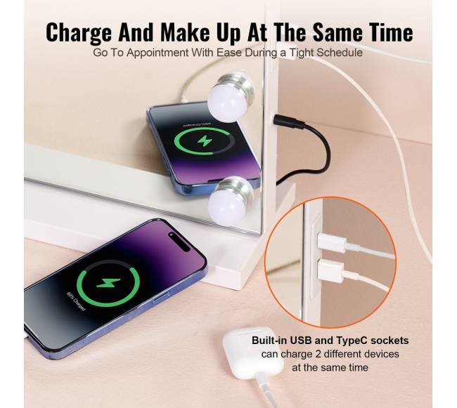 Holivudo grožio veidrodis su lemputėmis5