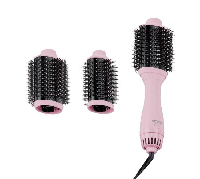 Karšto oro plaukų džiovinimo šepetys su jonais0