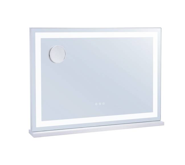 Veidrodinis makiažo stalas su apšvietimu 80x55 cm9