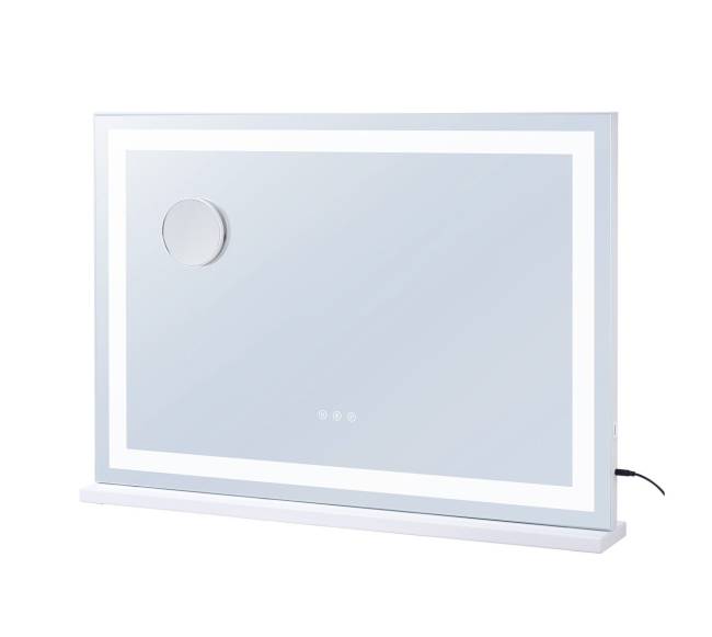 Veidrodinis makiažo stalas su apšvietimu 80x55 cm10