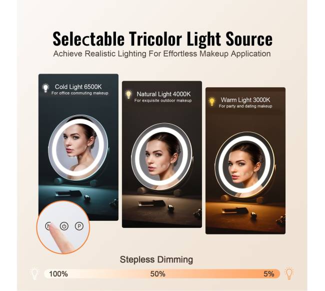 12" veidrodis su LED apšvietimu ir jutikliu1