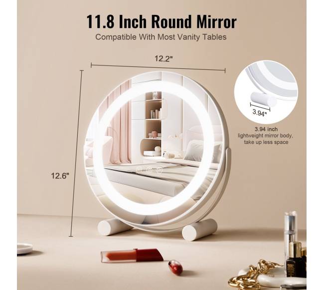 12" veidrodis su LED apšvietimu ir jutikliu4