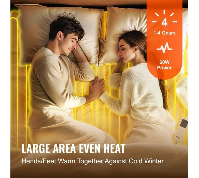 Elektrinė šildoma čiužinio užtiesalas su laikmačiu2