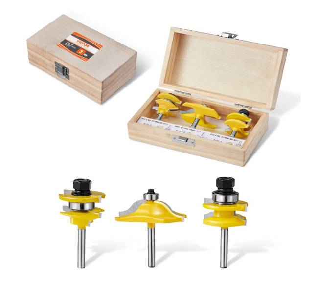 Frezavimo antgalių rinkinys su dėklu0