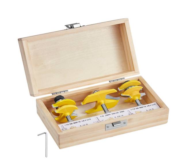 Frezavimo antgalių rinkinys su dėklu8