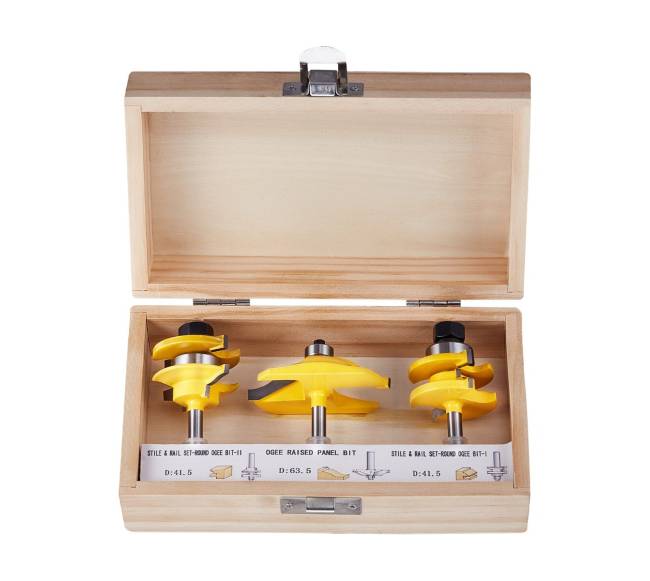 Frezavimo antgalių rinkinys su dėklu9