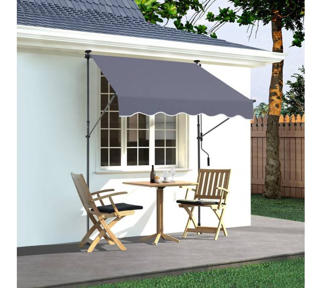 Ištraukiama 150x120 cm terasos markizė su rankena7