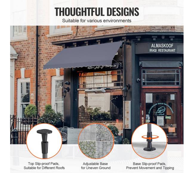 400x120 cm markizė su rankena5